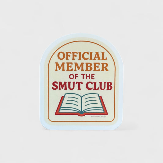 Official Member of The SMUT Club - 3x2.5 Matte Sticker