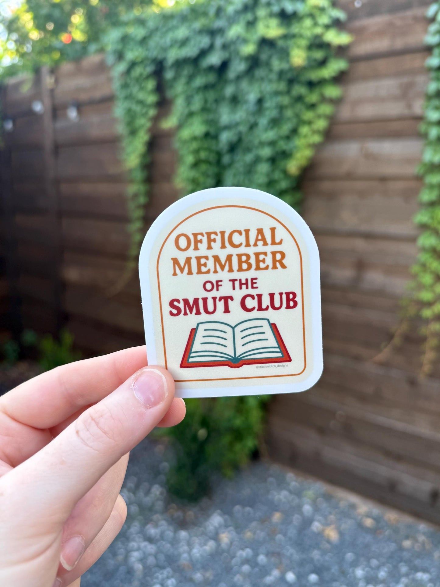 Official Member of The SMUT Club - 3x2.5 Matte Sticker