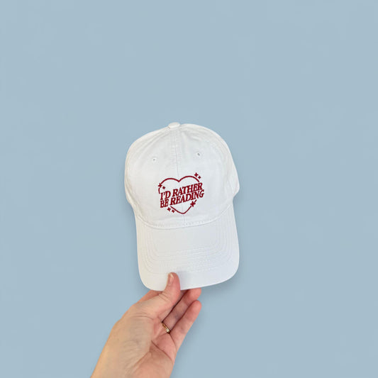 I'd Rather Be Reading Embroidered Dad Hat