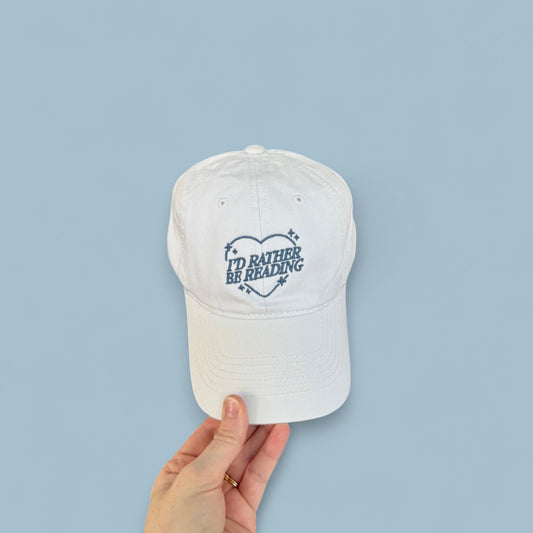 I'd Rather Be Reading Embroidered Dad Hat