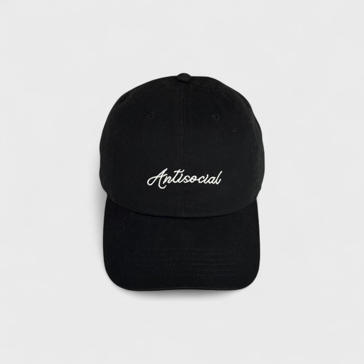 Antisocial Embroidered Dad Hat