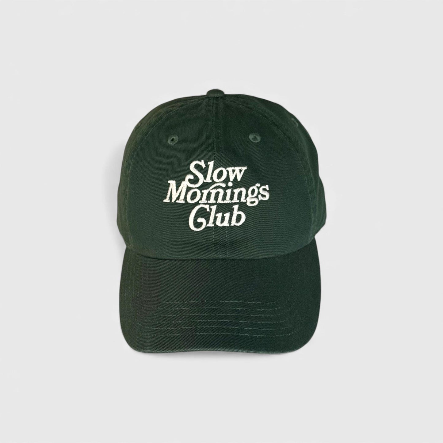 Slow Mornings Club Embroidered Dad Hat