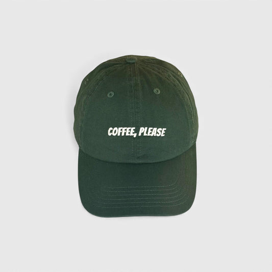 Coffee Please Embroidered Dad Hat